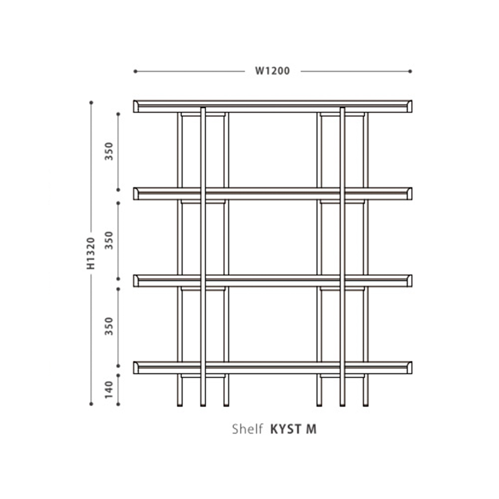 Shelf KYST M / NOWHERE LIKE HOME（ノーウェアライクホーム） / ラック・ブックシェルフ・マガジンラック・本棚 / NLH10165_dt_13.jpg