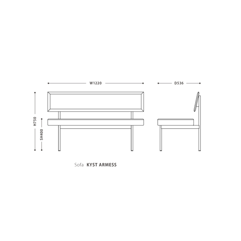 LD Sofa KYST 肘無し / NOWHERE LIKE HOME（ノーウェアライクホーム） / ベンチ・ダイニングベンチ / NLH10167_dt_13.jpg