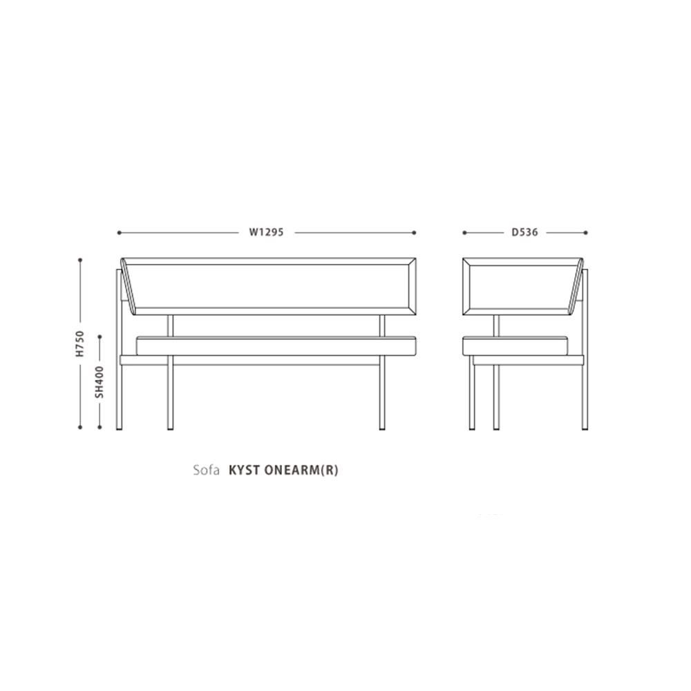 LD Sofa KYST 右肘 / NOWHERE LIKE HOME（ノーウェアライクホーム） / ベンチ・ダイニングベンチ / NLH10168_dt_10.jpg