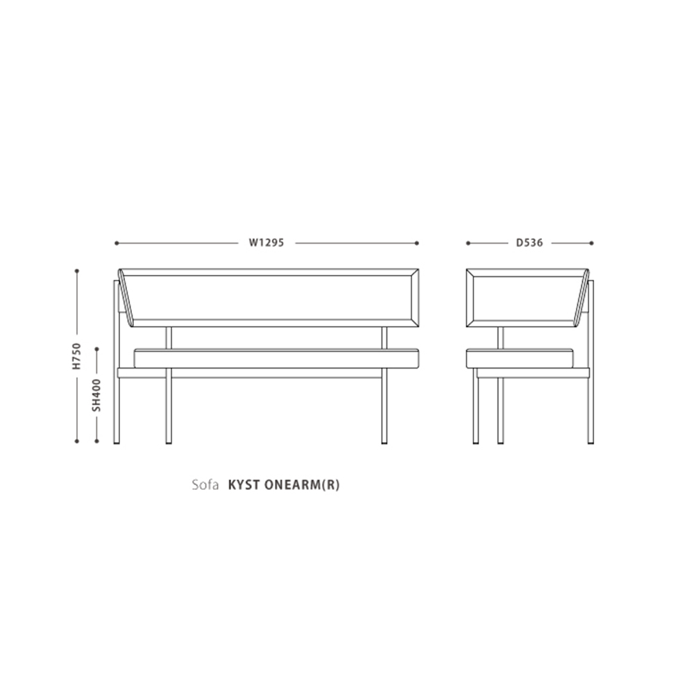 LD Sofa KYST 左肘 / NOWHERE LIKE HOME（ノーウェアライクホーム） / ベンチ・ダイニングベンチ / NLH10169_dt_10.jpg