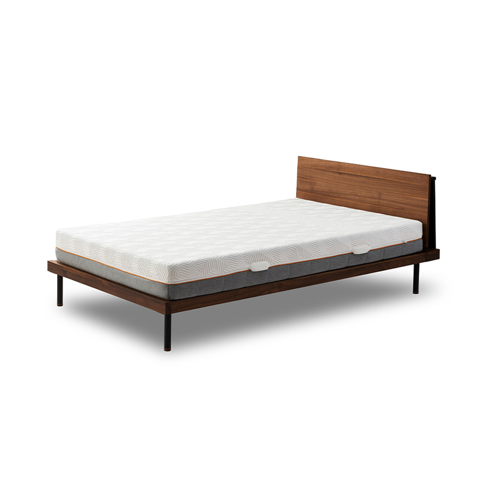 BEDFRAME UNIK SHELF SEMI DOUBLE スノコ仕様 / NOWHERE LIKE HOME（ノーウェアライクホーム） / セミダブルベッドフレーム / NLH10172_dt_01.jpg