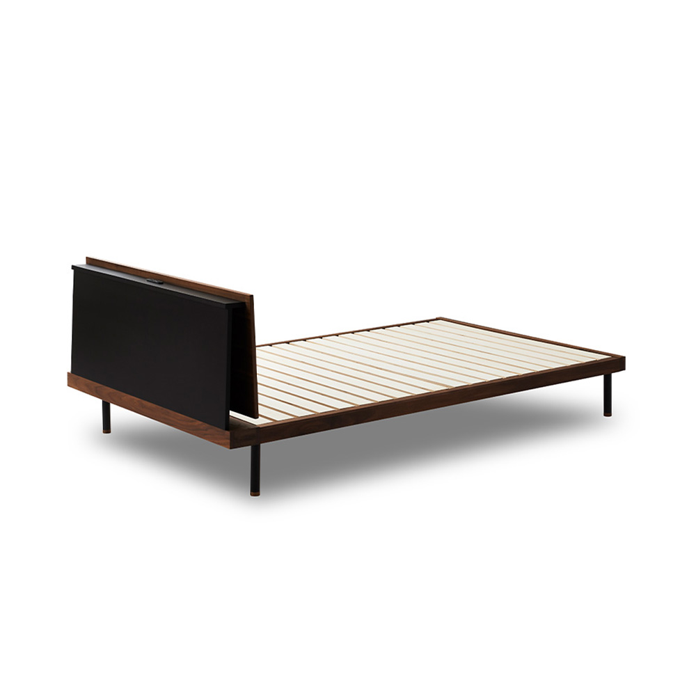 BEDFRAME UNIK SHELF SEMI DOUBLE スノコ仕様 / NOWHERE LIKE HOME（ノーウェアライクホーム） / セミダブルベッドフレーム / NLH10172_dt_02.jpg