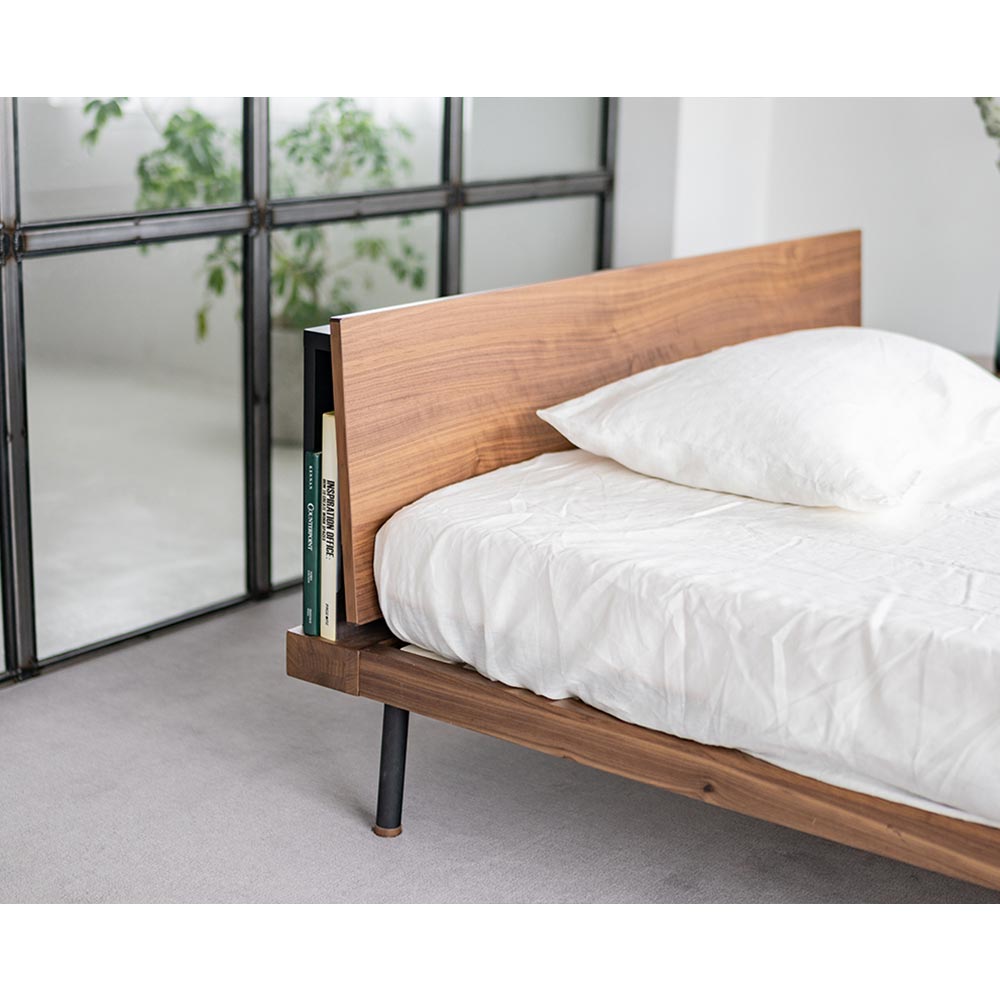 BEDFRAME UNIK SHELF SEMI DOUBLE スノコ仕様 / NOWHERE LIKE HOME（ノーウェアライクホーム） / セミダブルベッドフレーム / NLH10172_dt_07.jpg