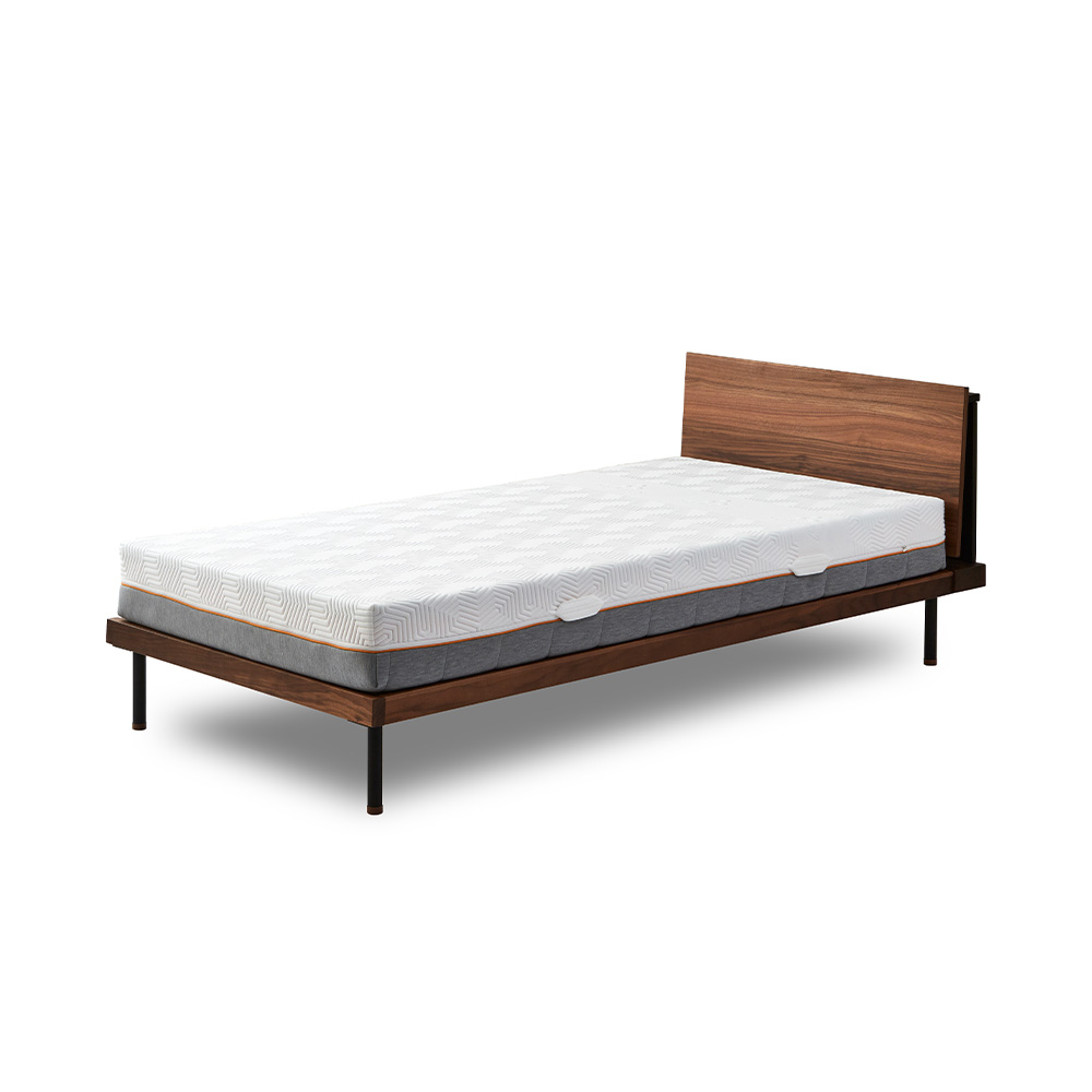 BEDFRAME UNIK SHELF SINGLE スノコ仕様 / NOWHERE LIKE HOME（ノーウェアライクホーム） / シングルベッドフレーム / NLH10173_dt_01.jpg