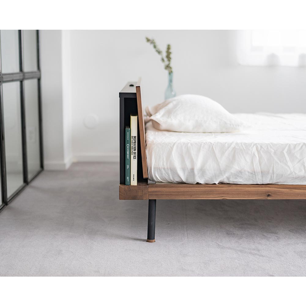BEDFRAME UNIK SHELF SINGLE スノコ仕様 / NOWHERE LIKE HOME（ノーウェアライクホーム） / シングルベッドフレーム / NLH10173_dt_07.jpg