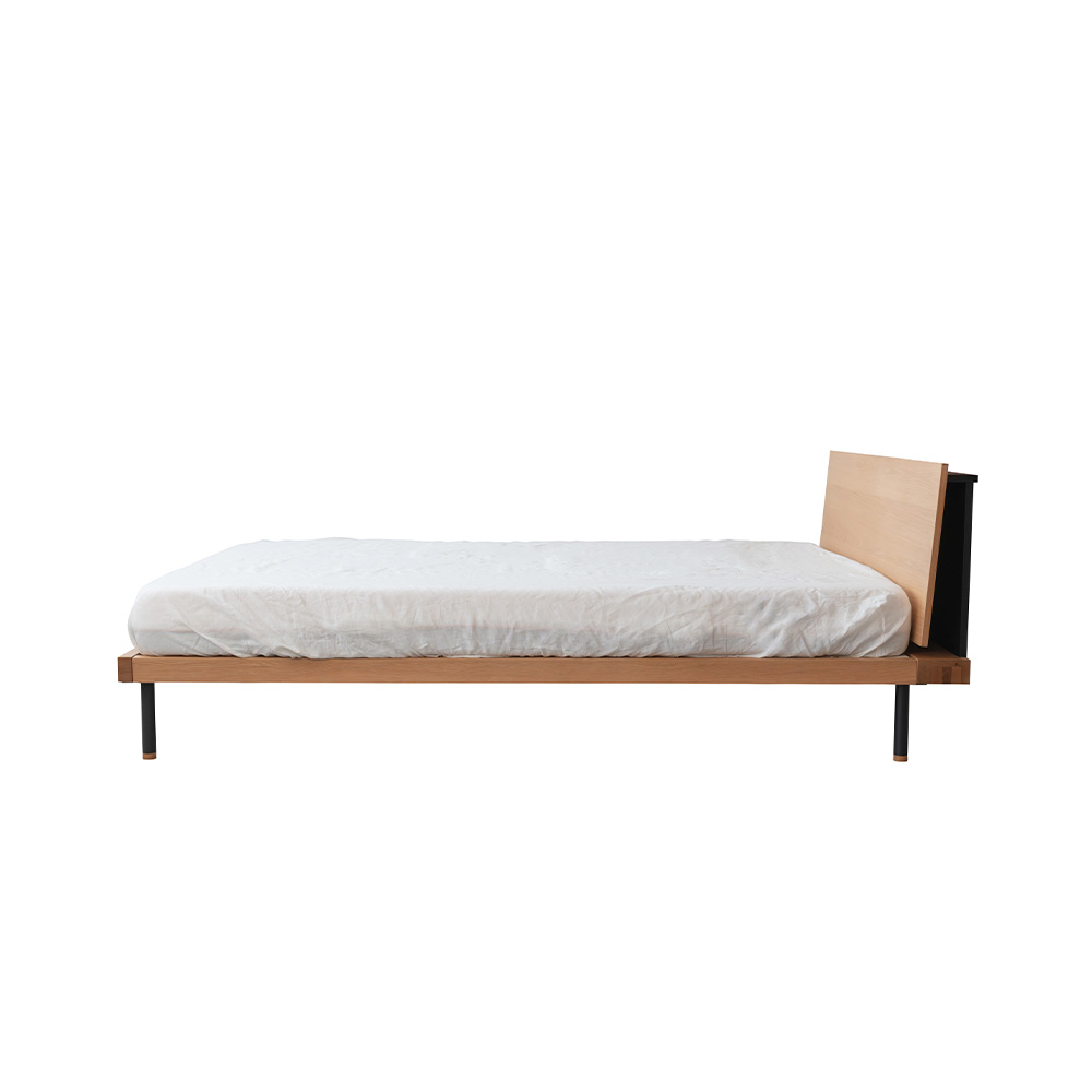 BEDFRAME UNIK SHELF DOUBLE スノコ仕様 / NOWHERE LIKE HOME（ノーウェアライクホーム） / ダブルベッドフレーム / NLH10174_dt_01.jpg