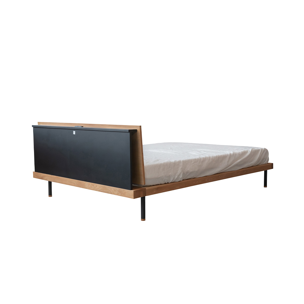 BEDFRAME UNIK SHELF DOUBLE スノコ仕様 / NOWHERE LIKE HOME（ノーウェアライクホーム） / ダブルベッドフレーム / NLH10174_dt_02.jpg