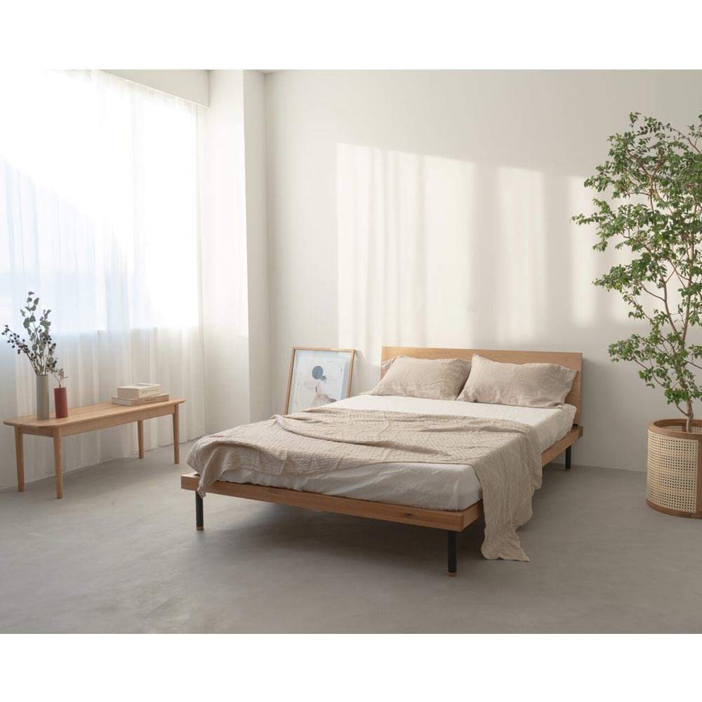 BEDFRAME UNIK SHELF DOUBLE スノコ仕様 / NOWHERE LIKE HOME（ノーウェアライクホーム） / ダブルベッドフレーム / NLH10174_dt_05.jpg