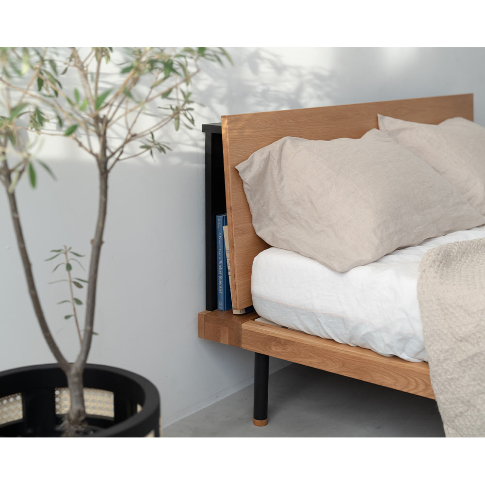 BEDFRAME UNIK SHELF DOUBLE スノコ仕様 / NOWHERE LIKE HOME（ノーウェアライクホーム） / ダブルベッドフレーム / NLH10174_dt_08.jpg