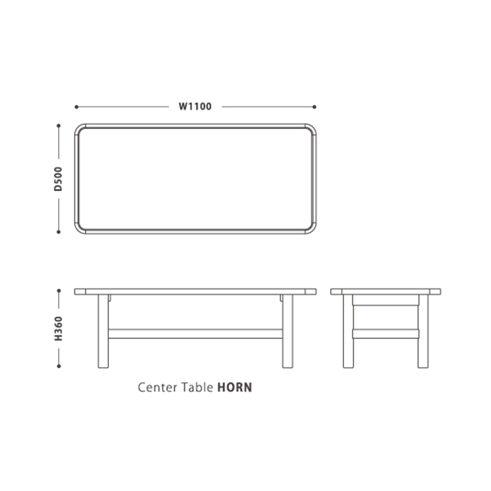 CENTER TABLE HORN / NOWHERE LIKE HOME（ノーウェアライクホーム） / リビングテーブル・ローテーブル・座卓 / NLH10230_dt_04.jpg