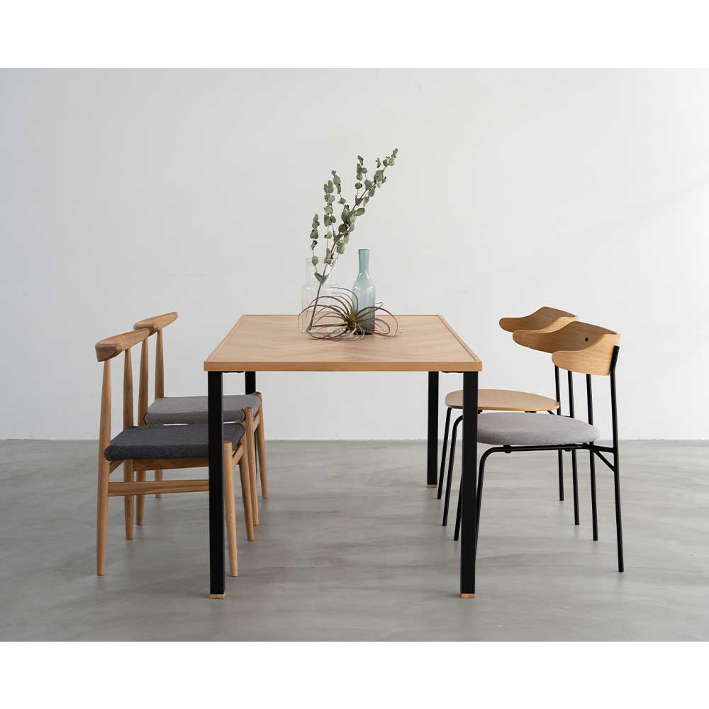 Dining Table NODE II HERRINGBONE LEG_02 (180) / NOWHERE LIKE HOME（ノーウェアライクホーム） / ダイニングテーブル / NLH10238_dt_05.jpg