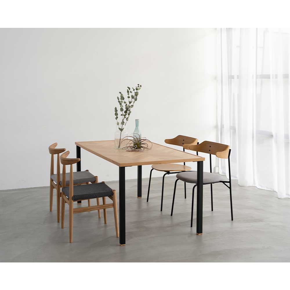 Dining Table NODE II HERRINGBONE LEG_02 (180) / NOWHERE LIKE HOME（ノーウェアライクホーム） / ダイニングテーブル / NLH10238_dt_06.jpg