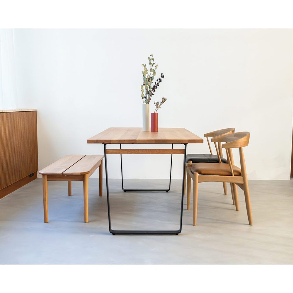 Dining Table NODE II HERRINGBONE LEG_03 (150) / NOWHERE LIKE HOME（ノーウェアライクホーム） / ダイニングテーブル / NLH10239_dt_05.jpg