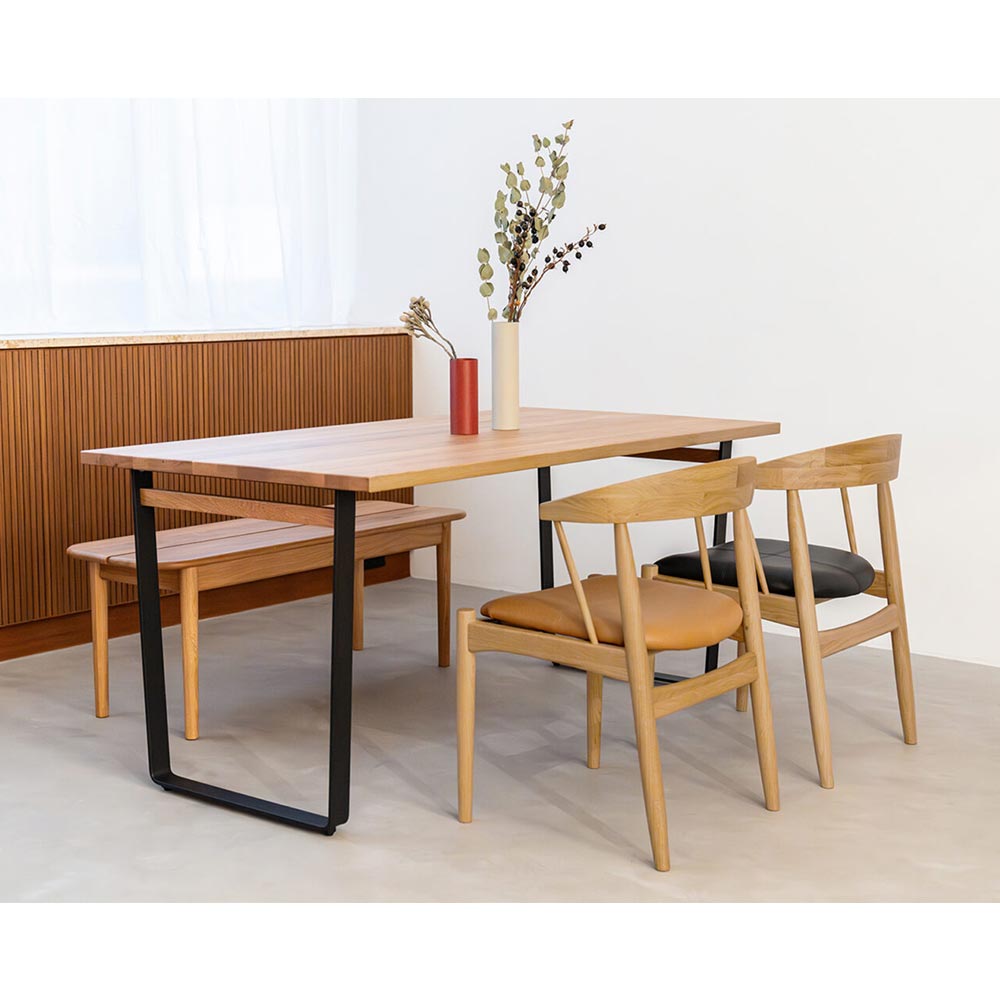 Dining Table NODE II HERRINGBONE LEG_03 (150) / NOWHERE LIKE HOME（ノーウェアライクホーム） / ダイニングテーブル / NLH10239_dt_06.jpg