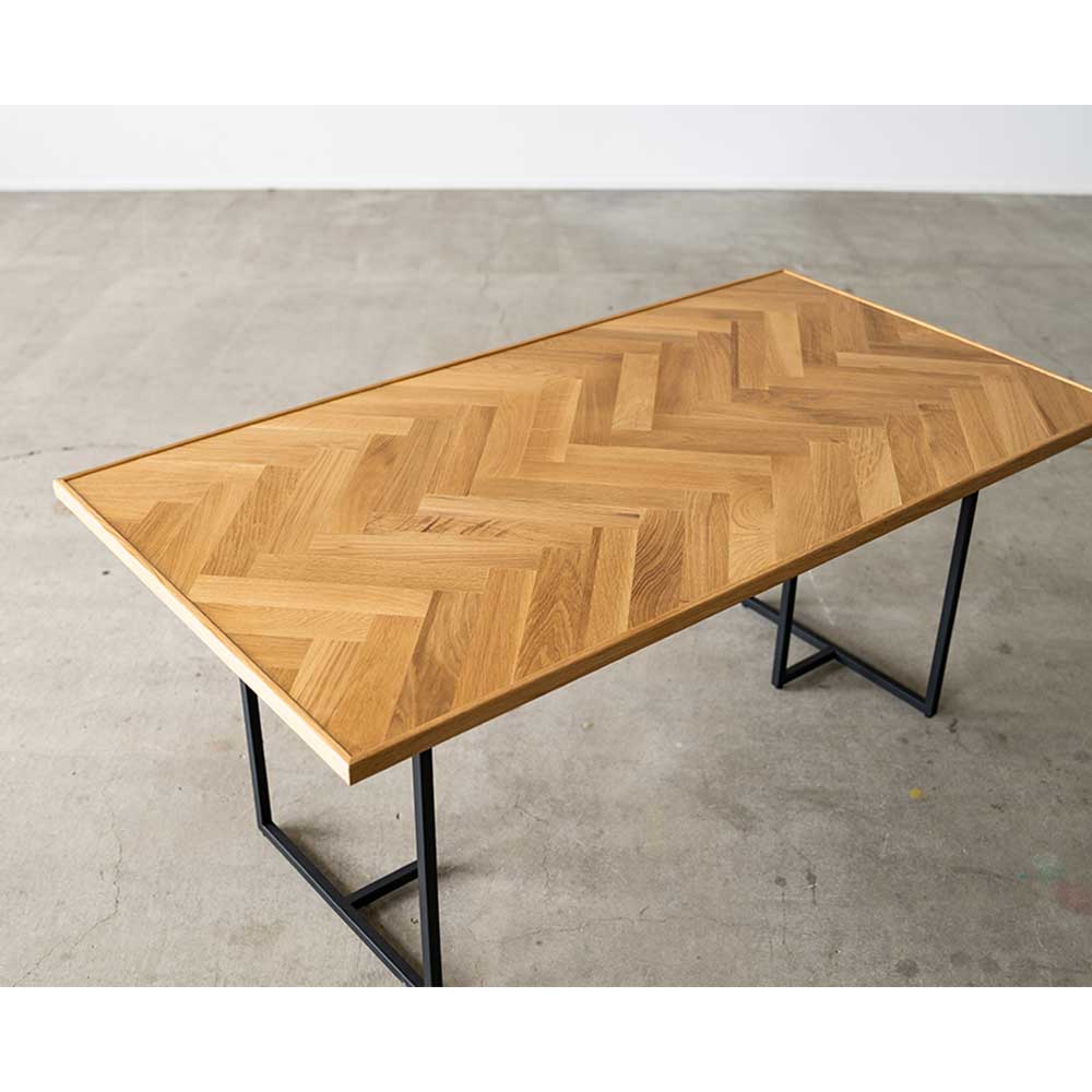 Dining Table NODE II HERRINGBONE LEG_06 (135) / NOWHERE LIKE HOME（ノーウェアライクホーム） / ダイニングテーブル / NLH10244_dt_01.jpg
