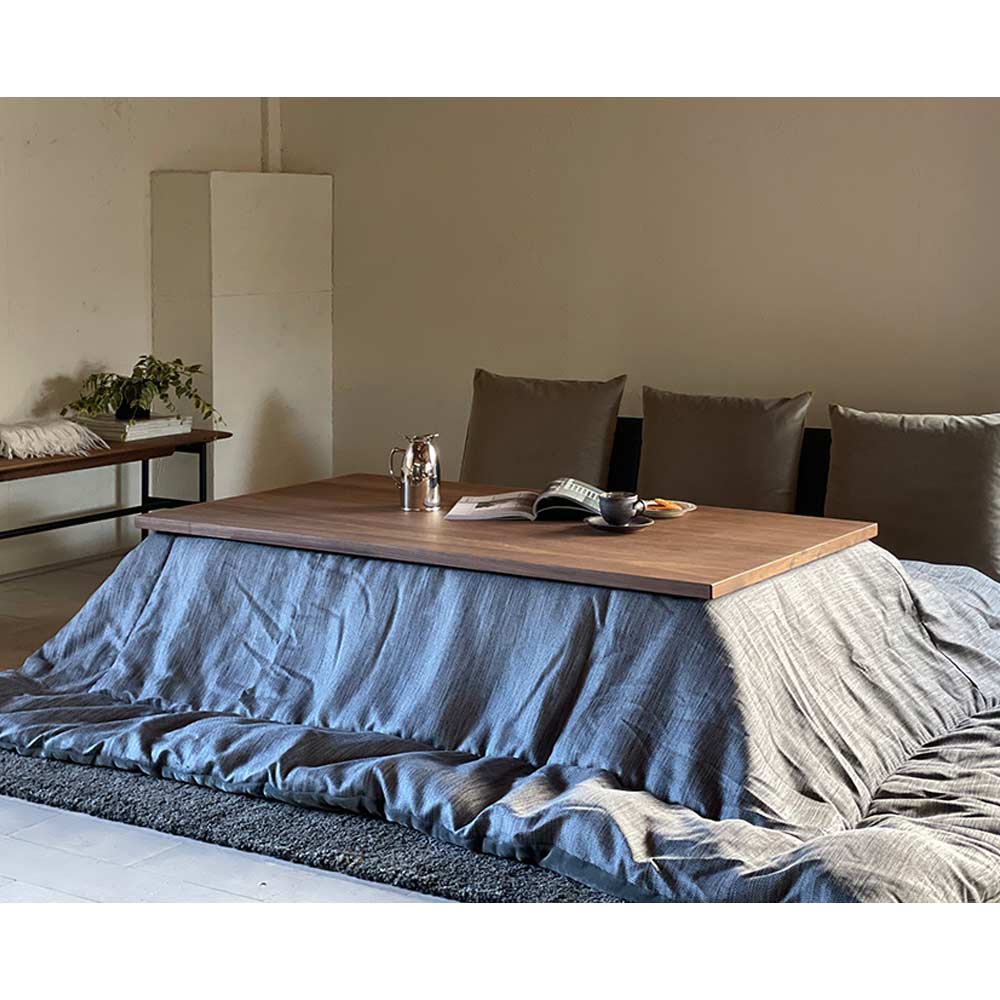 SAI Walnut II kotatsu table W1200 × D750 × H380 / NICHIBI WOODWORKS（ニチビウッドワークス） / こたつ・こたつテーブル / NWW10006_dt_05.jpg