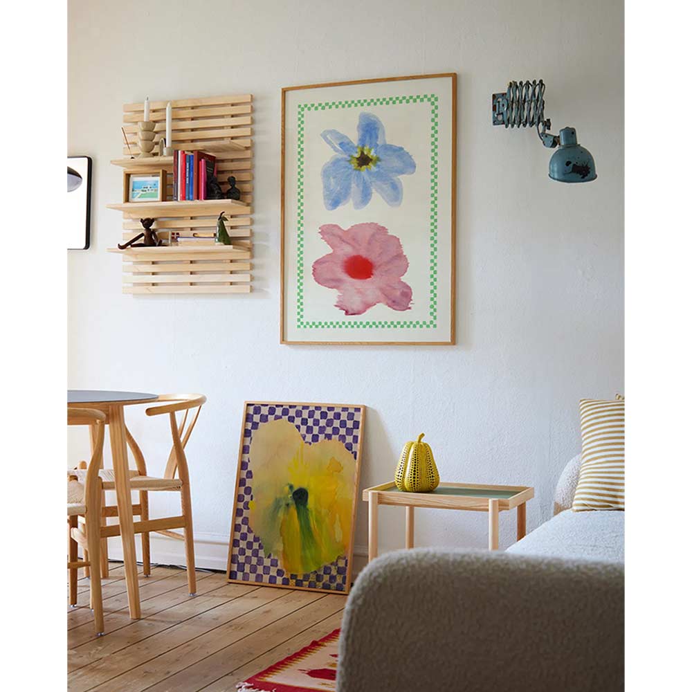 Flower with Checks 02 70×100cm / Paper Collective（ペーパーコレクティブ） / フォトフレーム・ポスター・ポスターフレーム / PPC10213_dt_02.jpg