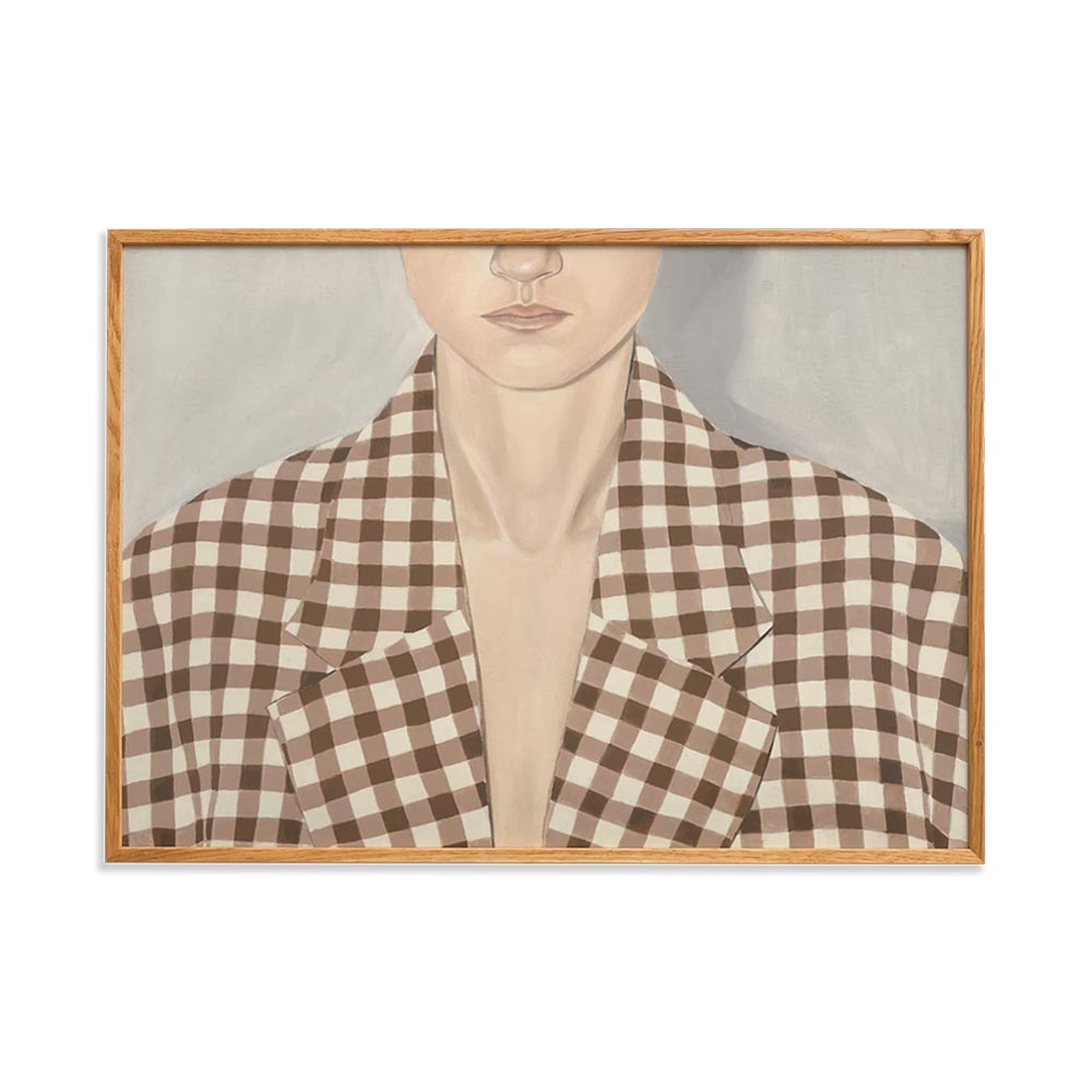 Check Shirt 70×100cm / Paper Collective（ペーパーコレクティブ） / フォトフレーム・ポスター・ポスターフレーム / PPC10221BEG_ma.jpg