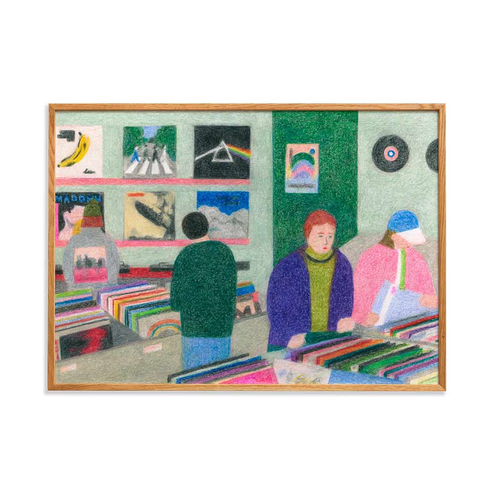 Vinyl Shop 70×100cm / Paper Collective（ペーパーコレクティブ） / フォトフレーム・ポスター・ポスターフレーム / PPC10223GRN_ma.jpg