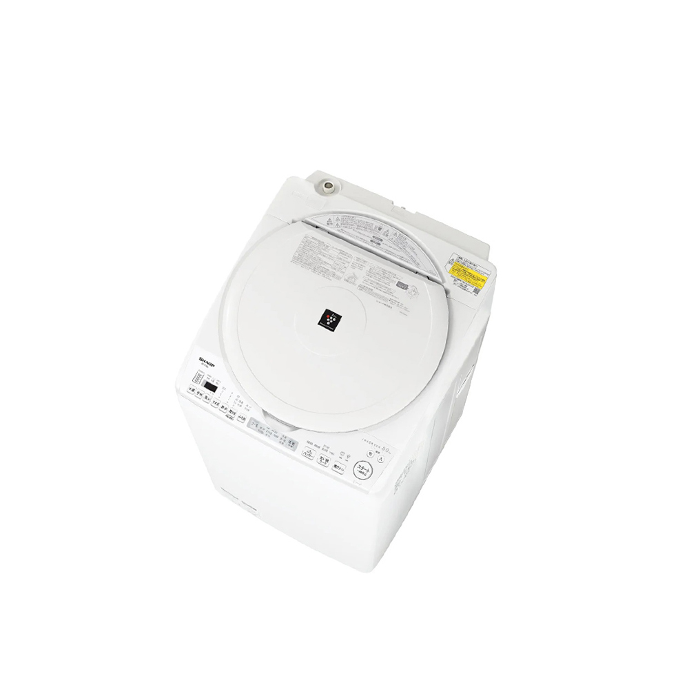 SHARP SHARP タテ型洗濯乾燥機 8kg ホワイト系 ES-TX8J-W SHARP SHARP タテ型洗濯乾燥機 8kg ホワイト系 ES-TX8J-W