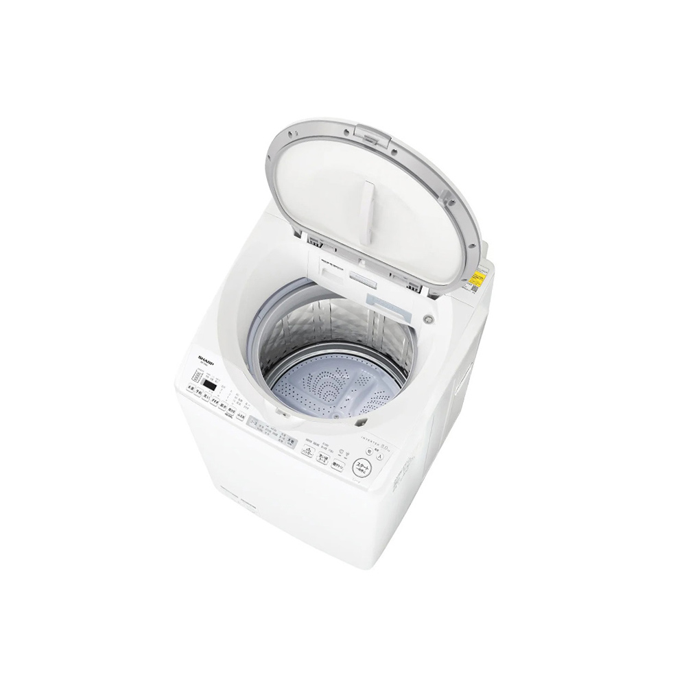 SHARP SHARP タテ型洗濯乾燥機 8kg ホワイト系 ES-TX8J-W SHARP SHARP タテ型洗濯乾燥機 8kg ホワイト系 ES-TX8J-W