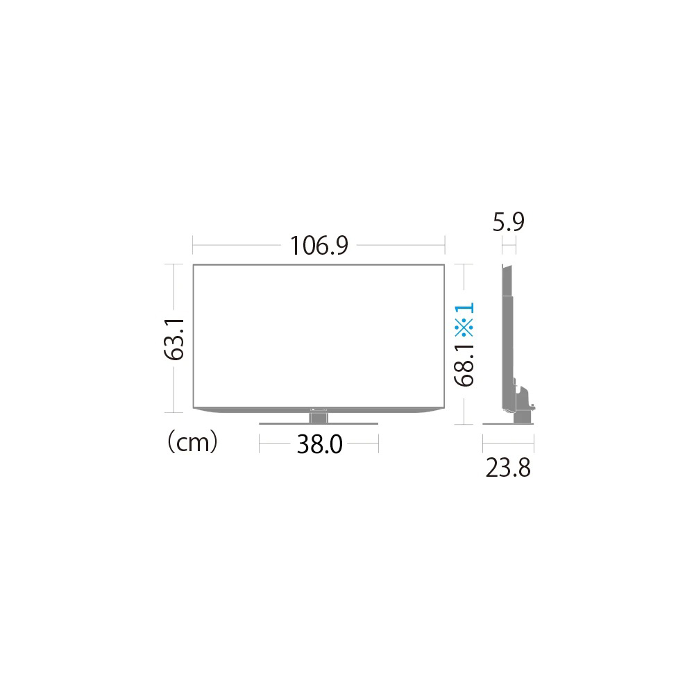 AQUOS 有機ELテレビ 48V型 GQ2ライン 4T-C48GQ2 / SHARP（シャープ） / テレビ本体・チューナー / SHA10256_dt_04.jpg