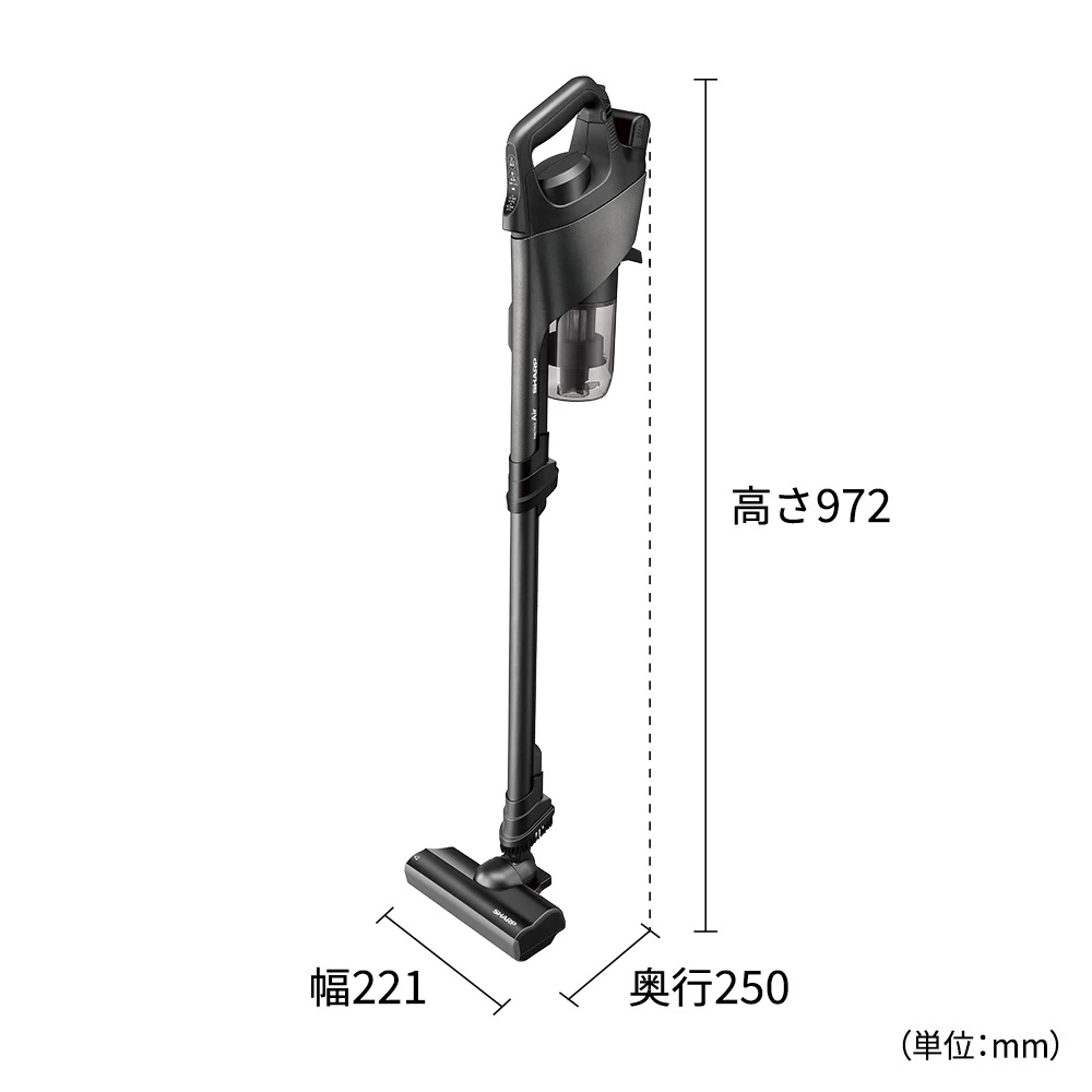 RACTIVE Air POWER コードレススティック掃除機 ブラック系 EC-PR10-B / SHARP（シャープ） / 掃除機・ロボットクリーナー・ロボット掃除機 / SHA10272_dt_08.jpg