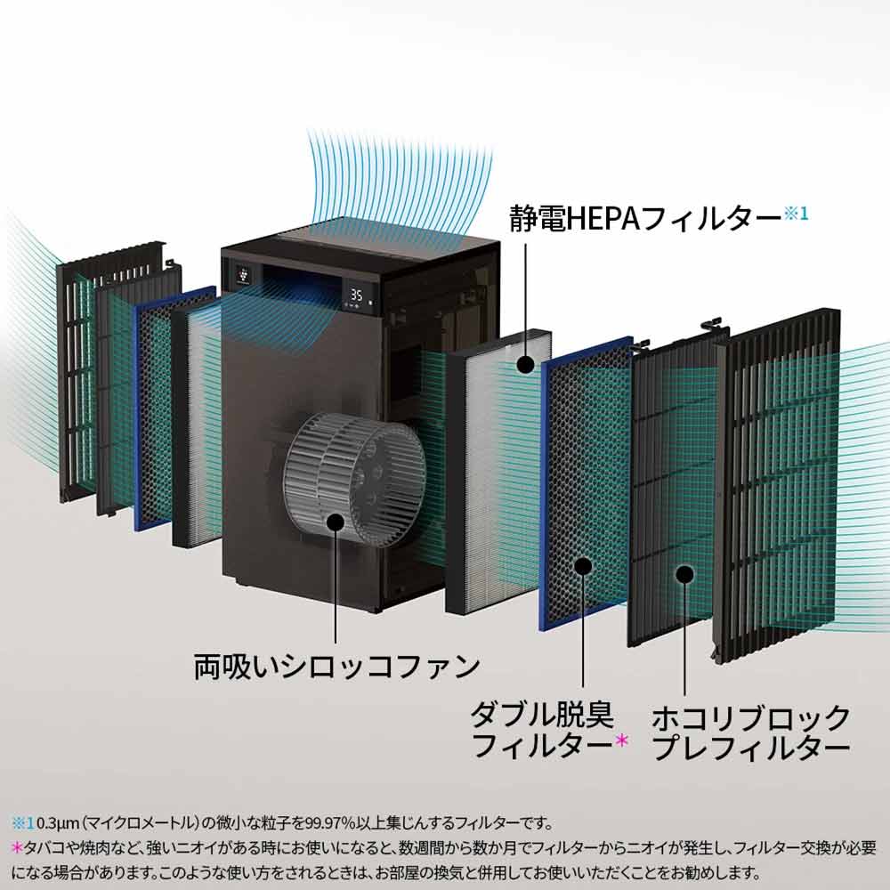 SHARP 空気清浄機 プラズマクラスター25000 ブラウン系 FP-T120-T / SHARP（シャープ） / 空気清浄機 / SHA10287_dt_08.jpg