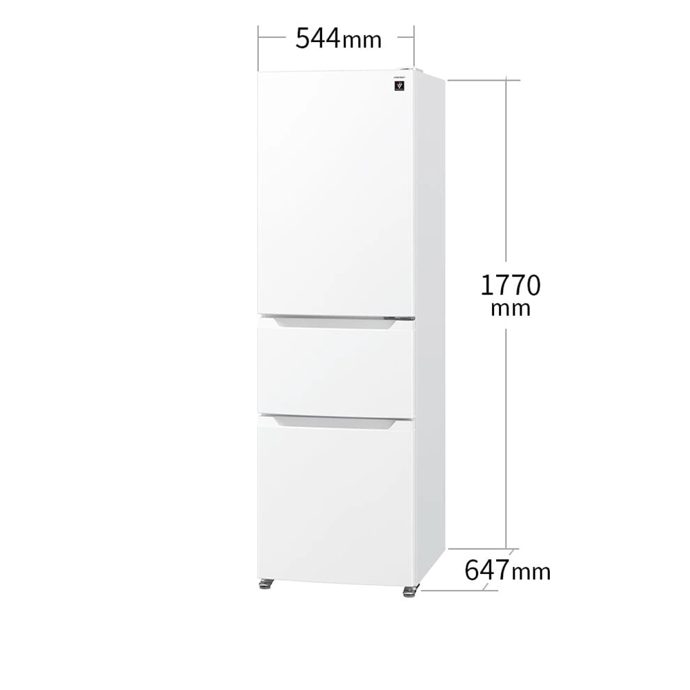 SHARP 3ドア冷蔵庫 317L SJ-PT32P (右開き) / SHARP（シャープ） / 冷蔵庫・冷凍庫 / SHA10305_dt_10.jpg