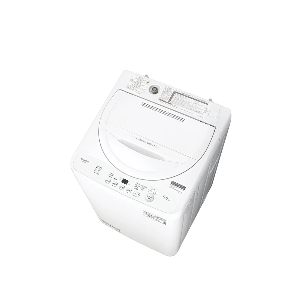 SHARP タテ型全自動洗濯機 5.5kg ホワイト系 ES-GE5J-W / SHARP（シャープ） / 洗濯機 / SHA10307_dt_01.jpg