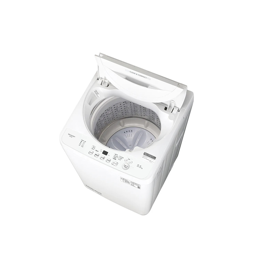SHARP タテ型全自動洗濯機 5.5kg ホワイト系 ES-GE5J-W / SHARP（シャープ） / 洗濯機 / SHA10307_dt_02.jpg