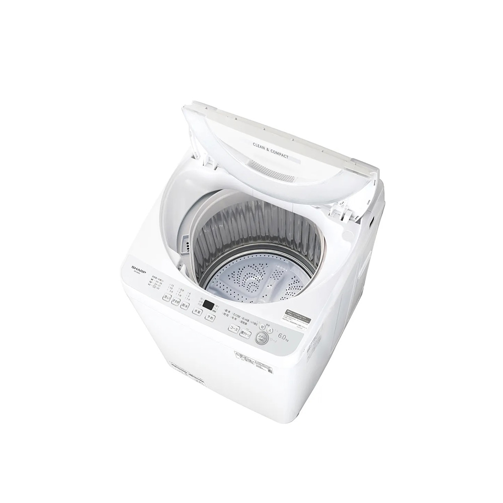 SHARP タテ型全自動洗濯機 6kg シルバー系 ES-GE6J-S / SHARP（シャープ） / 洗濯機 / SHA10308_dt_02.jpg