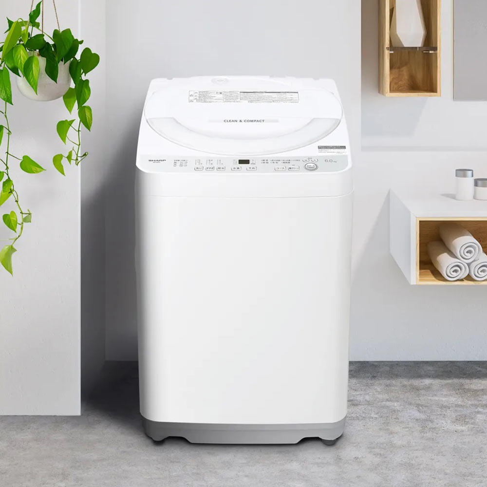 SHARP タテ型全自動洗濯機 6kg シルバー系 ES-GE6J-S / SHARP（シャープ） / 洗濯機 / SHA10308_dt_03.jpg