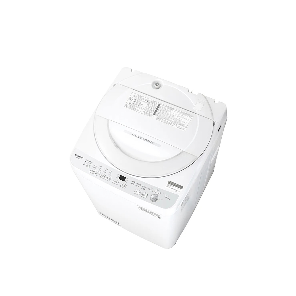 SHARP タテ型全自動洗濯機 7kg シルバー系 ES-GE7J-S / SHARP（シャープ） / 洗濯機 / SHA10309_dt_01.jpg