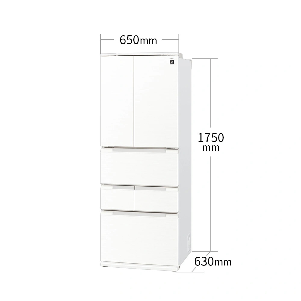 SHARP 6ドア冷蔵庫 429L ピラーレスフレンチドア SJ-MF43P (観音開き) / SHARP（シャープ） / 冷蔵庫・冷凍庫 / SHA10316_dt_09.jpg