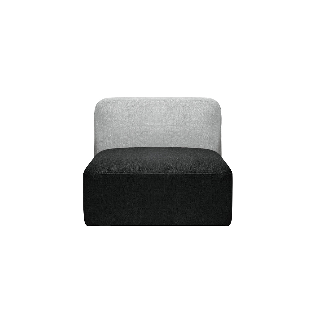 SIEVE COLON sofa 1seater 背面グレー 座面カラー / SIEVE（シーヴ） / 1人掛けソファ / SIE10121BLK_ma.jpg