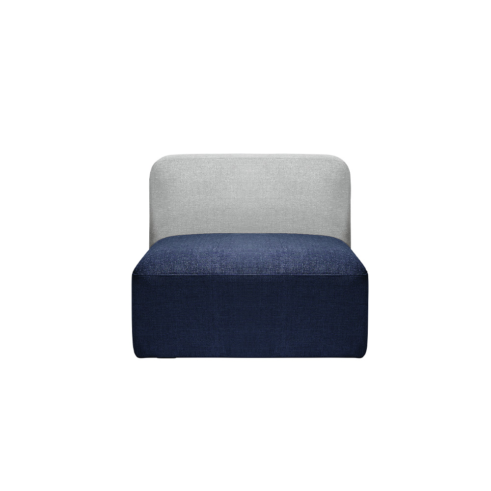 SIEVE COLON sofa 1seater 背面グレー 座面カラー / SIEVE（シーヴ） / 1人掛けソファ / SIE10121BLU_ma.jpg