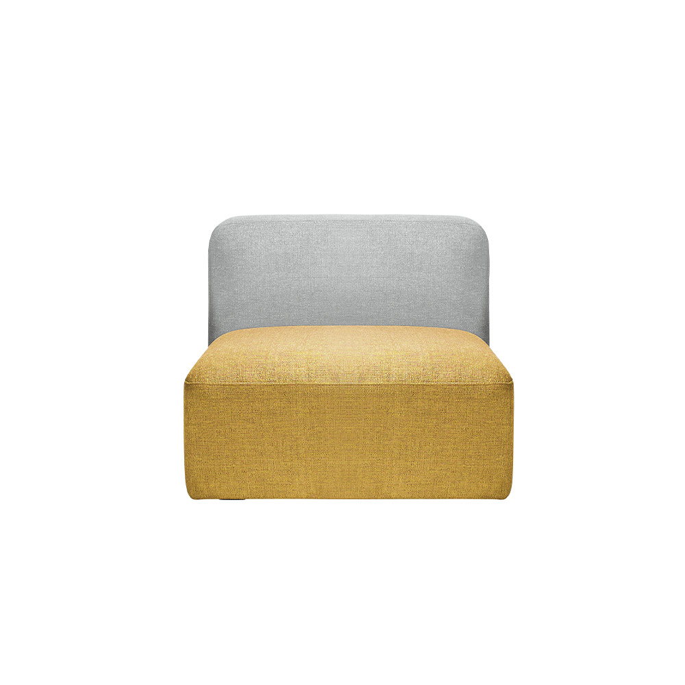 SIEVE COLON sofa 1seater 背面グレー 座面カラー / SIEVE（シーヴ） / 1人掛けソファ / SIE10121YEL_ma.jpg