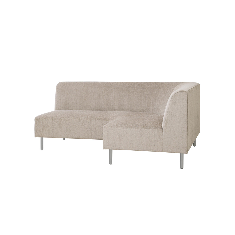 SIEVE Curve couch sofa left arm ステンレス脚/アマラルAC / SIEVE（シーヴ） / 2人掛けソファ / SIE10147BEG_ma.jpg
