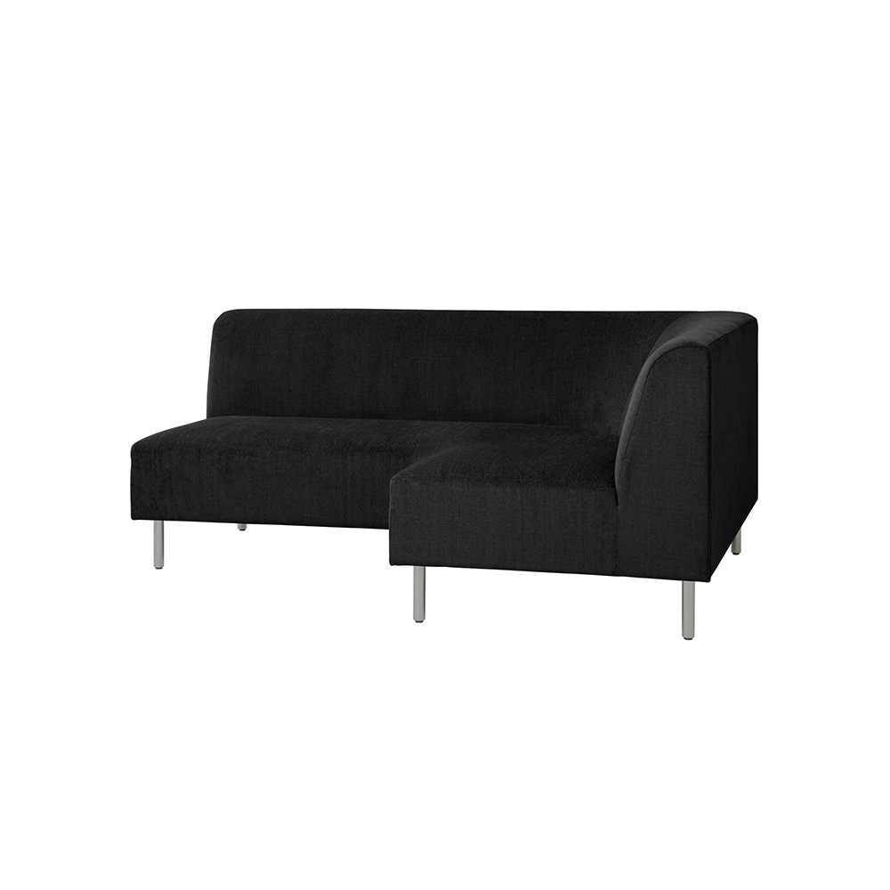 SIEVE Curve couch sofa left arm ステンレス脚/アマラルAC / SIEVE（シーヴ） / 2人掛けソファ / SIE10147BLK_ma.jpg