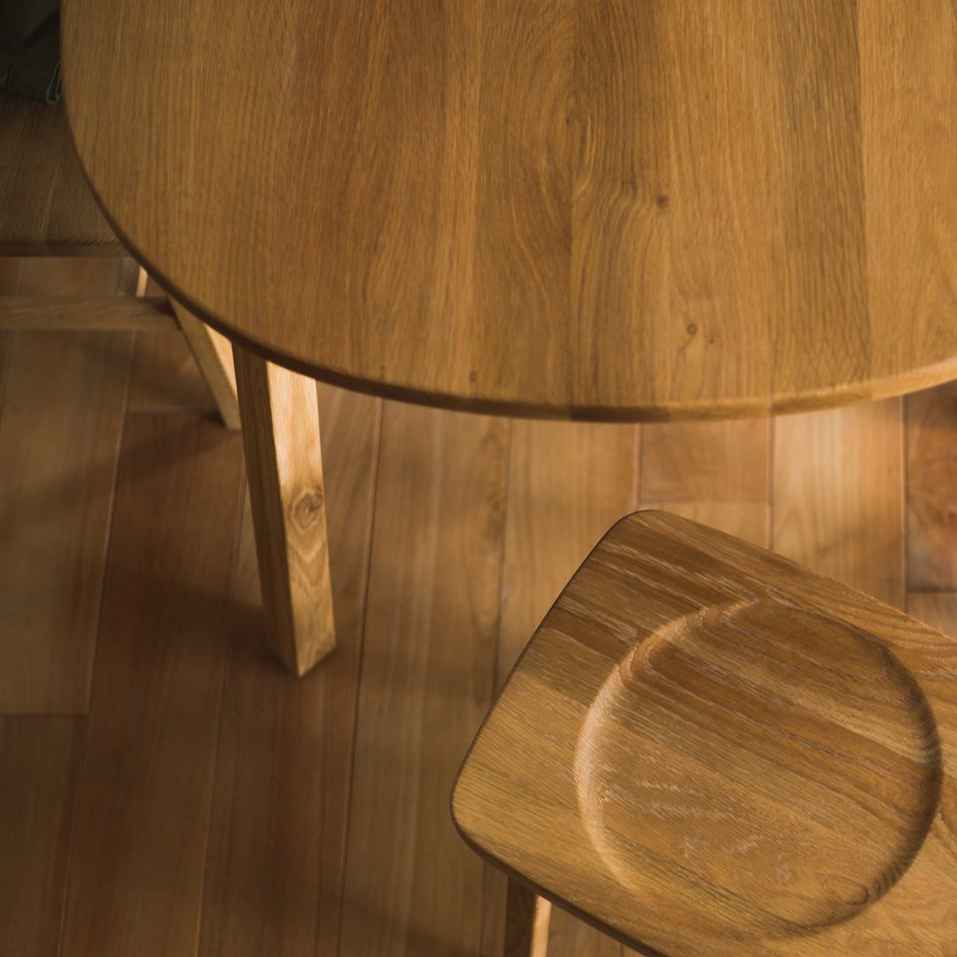 SIEVE merge dining table round ブラウン / SIEVE（シーヴ） / ダイニングテーブル / SIE30022_dt_02.jpg