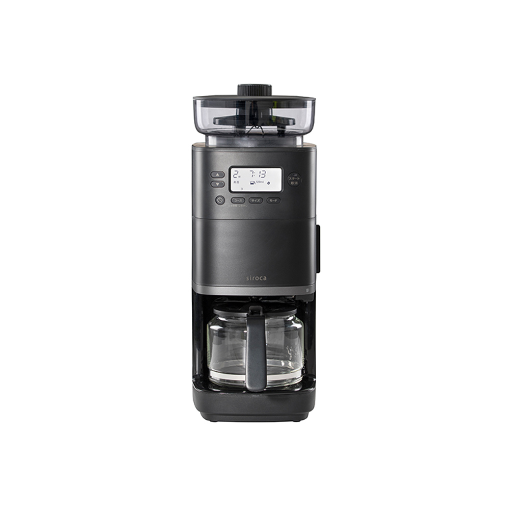 siroca コーン式全自動コーヒーメーカー カフェばこPRO CM-6C261(K) / siroca（シロカ） / コーヒーメーカー・コーヒーサーバー・エスプレッソマシン / SIR10062_dt_01.jpg