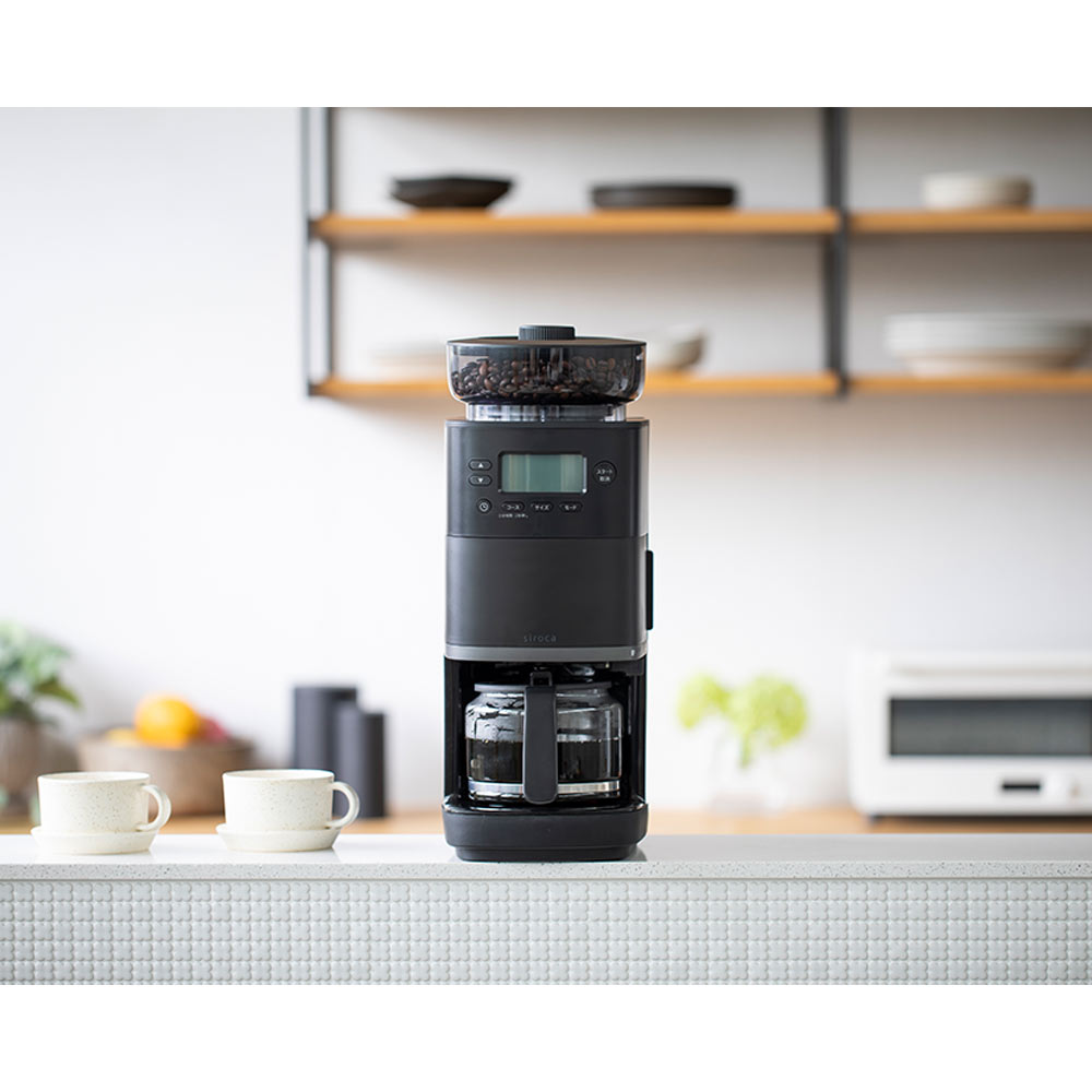 siroca コーン式全自動コーヒーメーカー カフェばこPRO CM-6C261(K) / siroca（シロカ） / コーヒーメーカー・コーヒーサーバー・エスプレッソマシン / SIR10062_dt_03.jpg