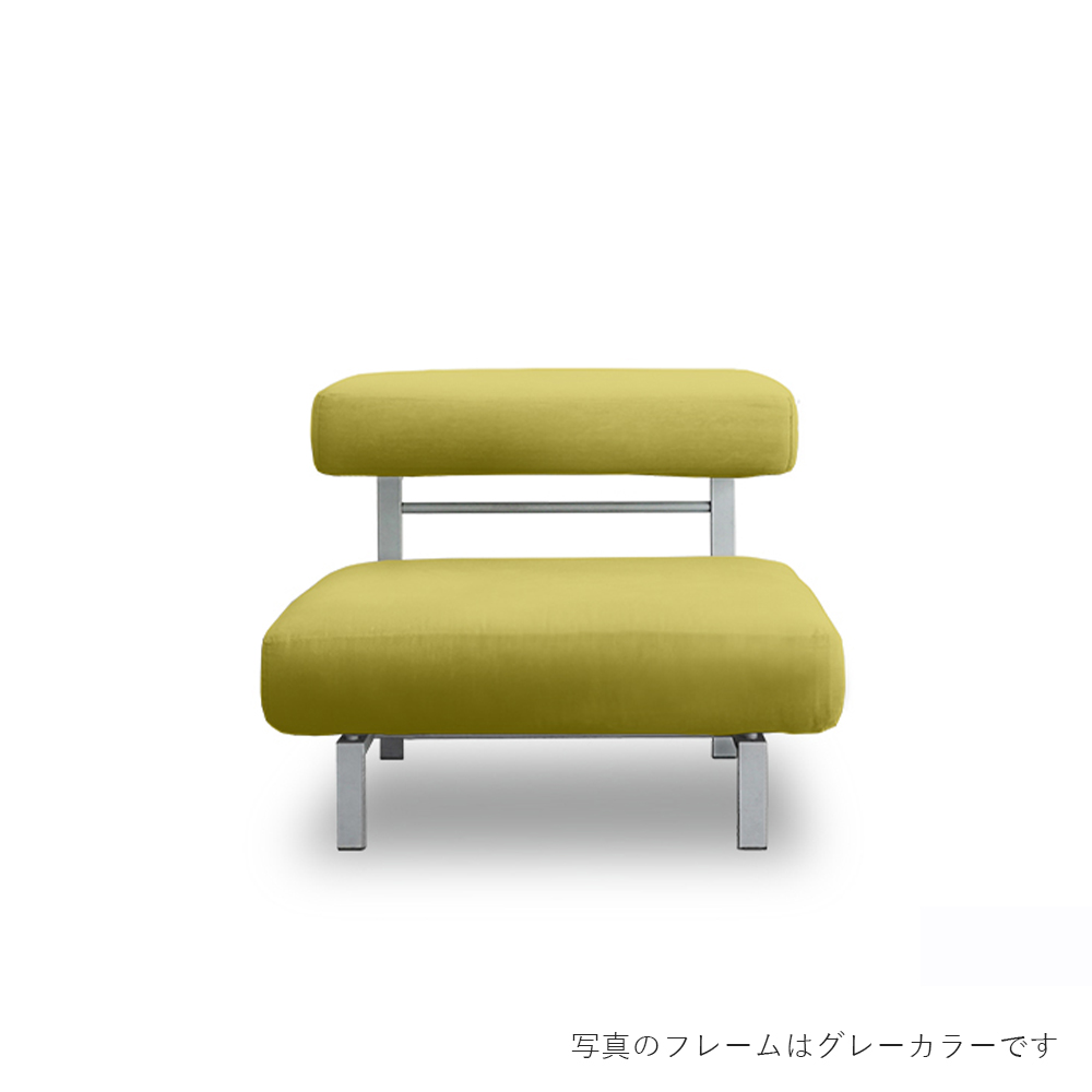 SEMPRE フローティングソファ SO-01 ソファ1人掛 フレーム：スチール(粉体塗装仕上げブラウン) / SEMPRE（センプレ） / 1人掛けソファ / SME10041YEL_ma.jpg