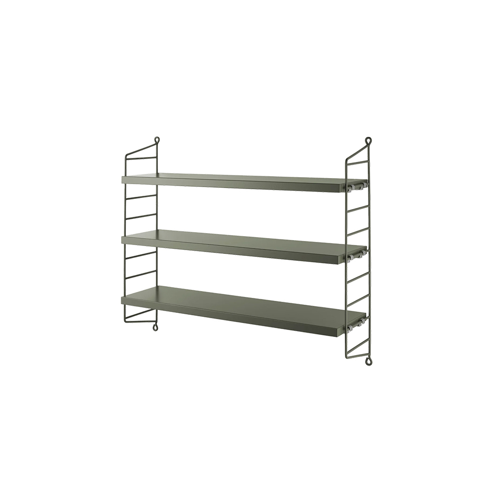 String Pocket Wood String Furniture / String Furniture（ストリング ファニチャー） / ラック・ブックシェルフ・マガジンラック・本棚 / SRF10002GRY_ma.jpg