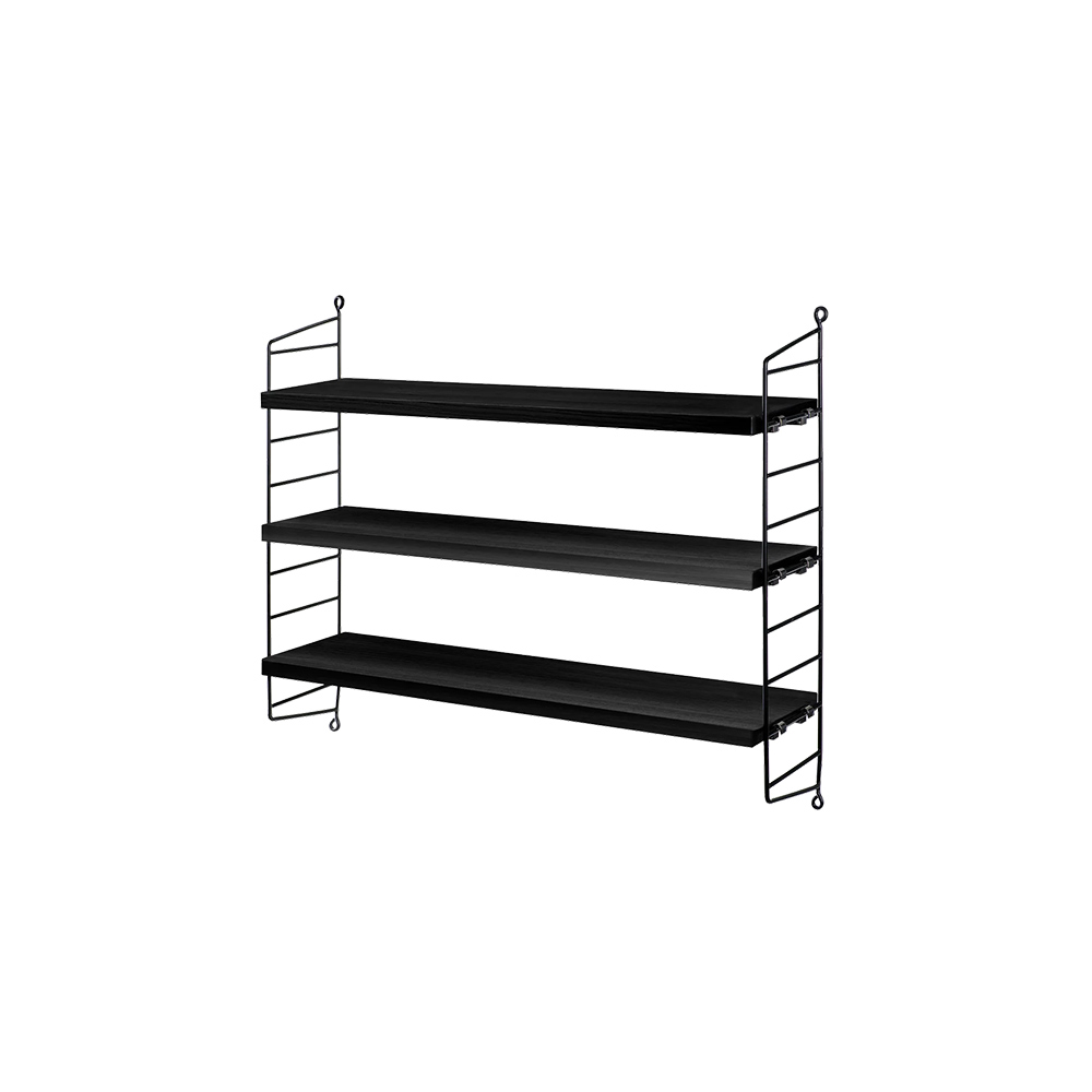 String Pocket Wood String Furniture / String Furniture（ストリング ファニチャー） / ラック・ブックシェルフ・マガジンラック・本棚 / SRF10004BLK_ma.jpg