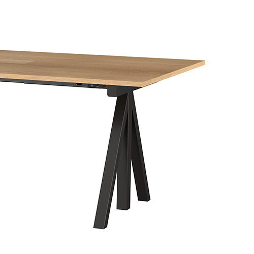 昇降式 Works Desk 180×90 天板オーク String Furniture / String Furniture（ストリング ファニチャー） / 昇降デスク / col_SRF10005BLK.jpg
