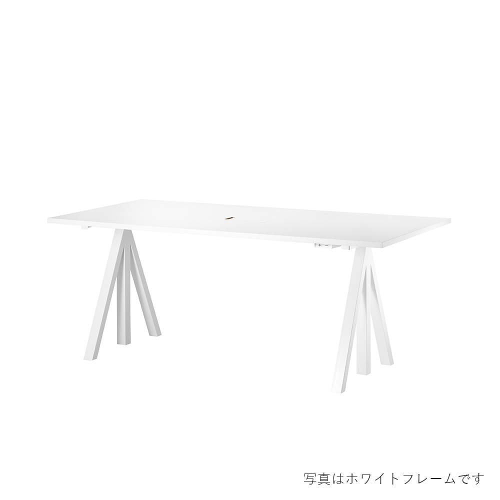 昇降式 Works Desk 180×90 天板ホワイトラミネート String Furniture / String Furniture（ストリング ファニチャー） / 昇降デスク / SRF10006BLK_ma.jpg