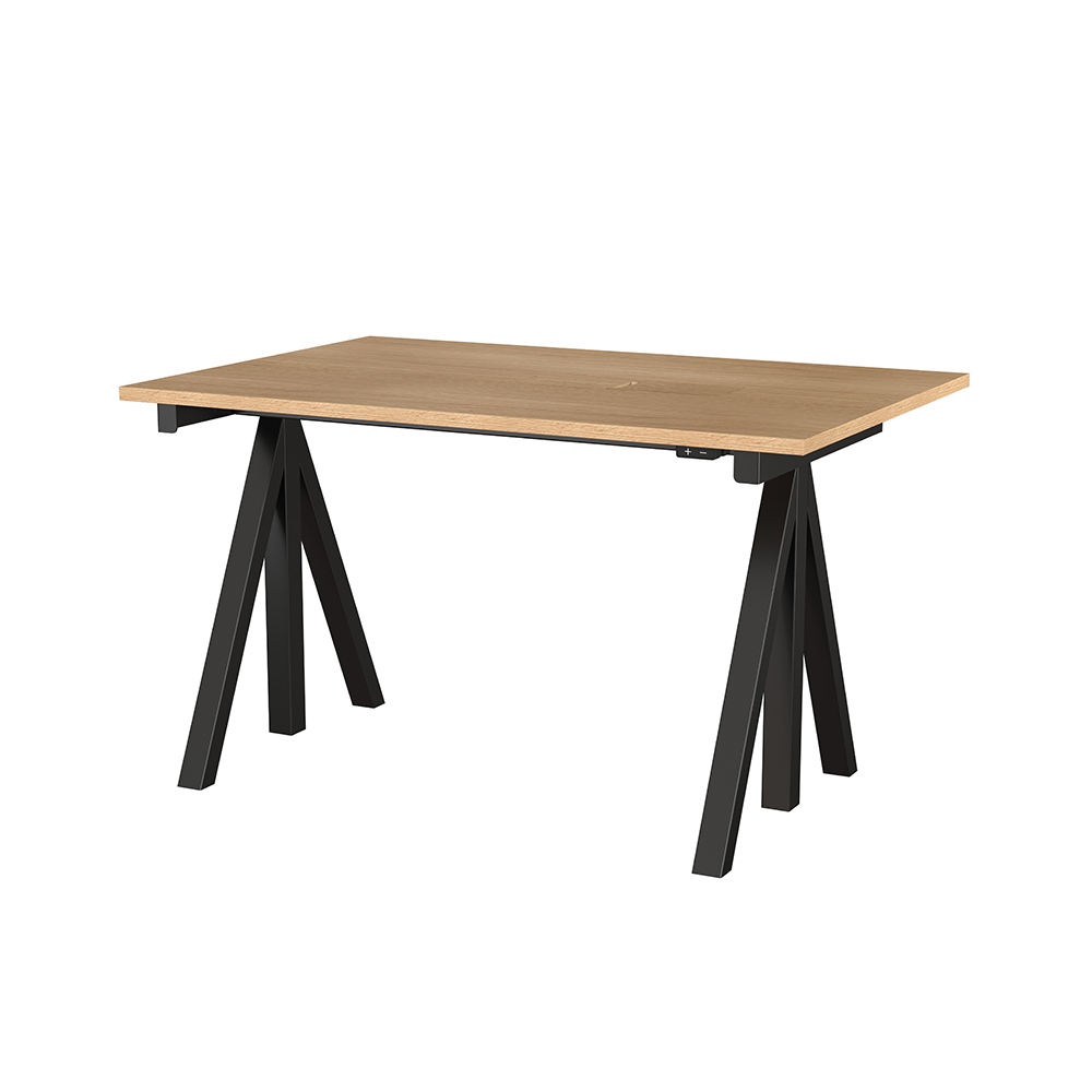 昇降式 Works Desk 120×78  天板オーク String Furniture / String Furniture（ストリング ファニチャー） / 昇降デスク / SRF10008BLK_ma.jpg