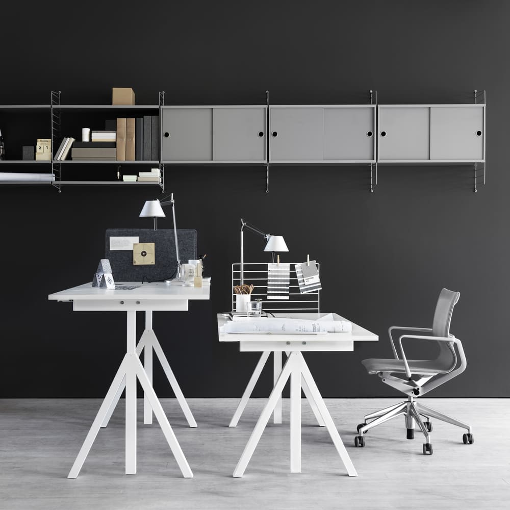 昇降式 Works Desk 120×78  天板ホワイトラミネート String Furniture / String Furniture（ストリング ファニチャー） / 昇降デスク / SRF10009_dt_11.jpg